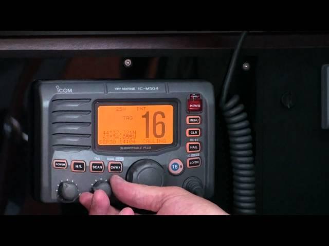 Introduction to using the VHF radio