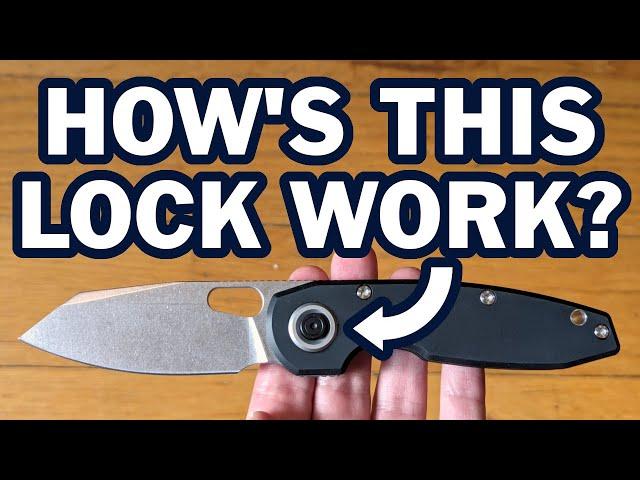 Totally new lock mechanism! - Vosteed Ankylo - Small Details Review - V-Anchor Button Lock EDC Knife