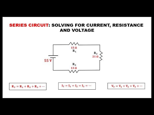 SOLVING SERIES CIRCUIT (MADE EASY) || CURRENTS, VOLTAGE AND RESISTANCE