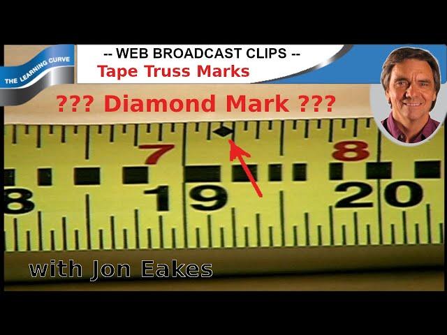 Diamond Truss Marks on Tape Measures