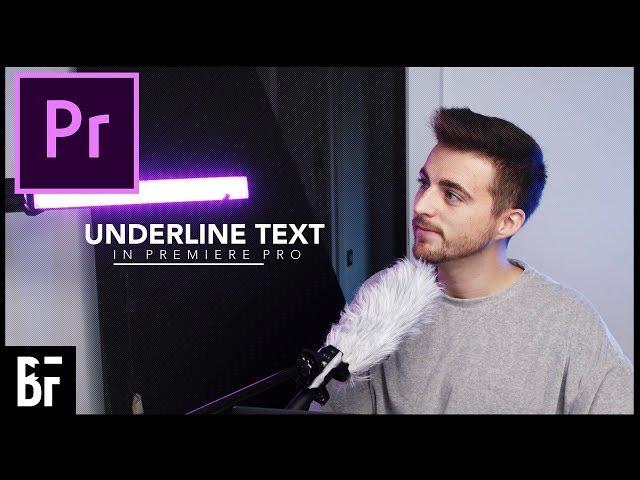 Underline Text Animation - Text Animation Premiere Pro