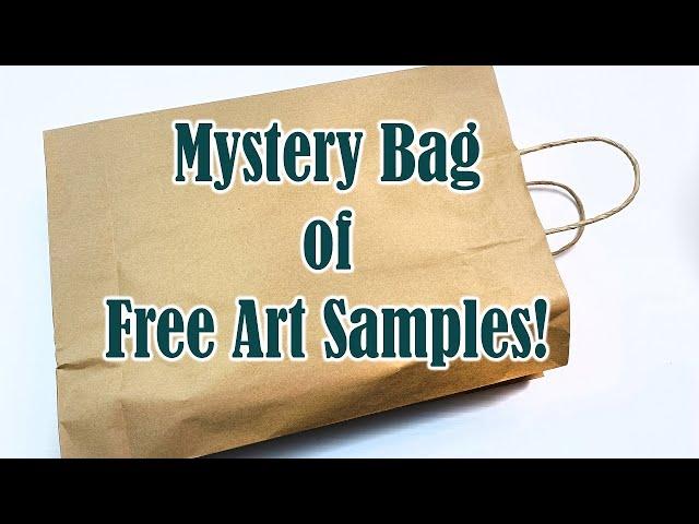 Opening a Mystery Bag of Free Art Supply Samples from Arthouse Direct!