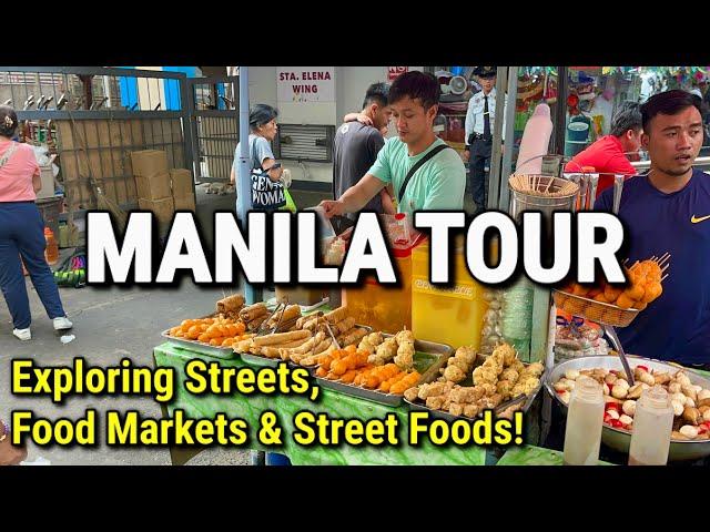 Manila, Philippines  Divisoria Walking Tour 2025 - Streets, Food Markets & Street Foods!