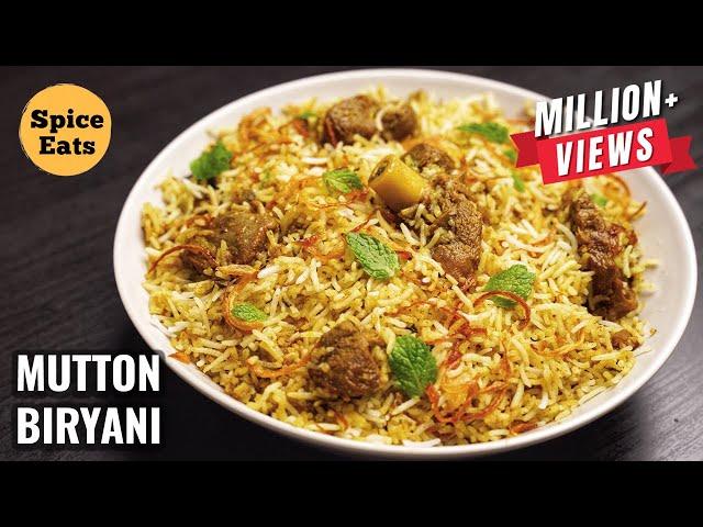 SIMPLE MUTTON BIRYANI FOR BEGINNERS | MUTTON BIRYANI WITH BIRYANI MASALA | MUTTON BIRYANI RECIPE