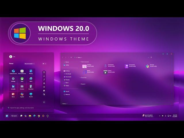 Windows 20 Style Theme | New Explorer | New Icons | New Start Menu & Taskbar