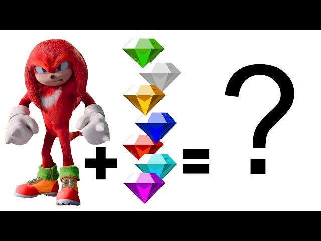 KNUCKLES fusion with EMERALD is SUPER KNUCKLES transformation | Sonic fusion | what will happen next