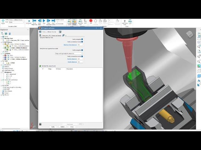 Powermill2024 5-axis Machining _NC programe Verification