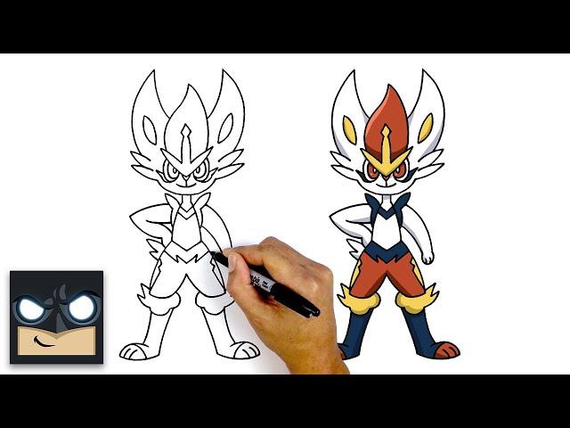 How To Draw Cinderace | Pokemon Sword and Shield