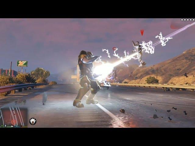 GTA 5 - Thanos Avengers Endgame mod gameplay - New Thanos Powers+Sword