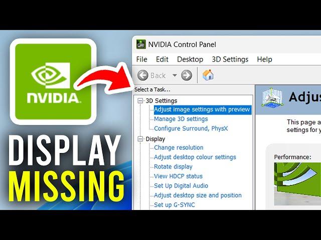 Fix NVIDIA Control Panel Display Settings Missing - Full Guide