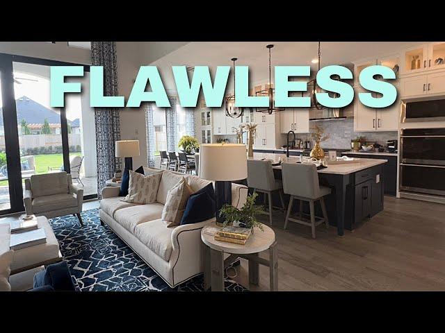 5 Bedroom, 7 Bathroom Home w/ Navy and Gold Decor : New Home Tour 2023 : Model Home Tour