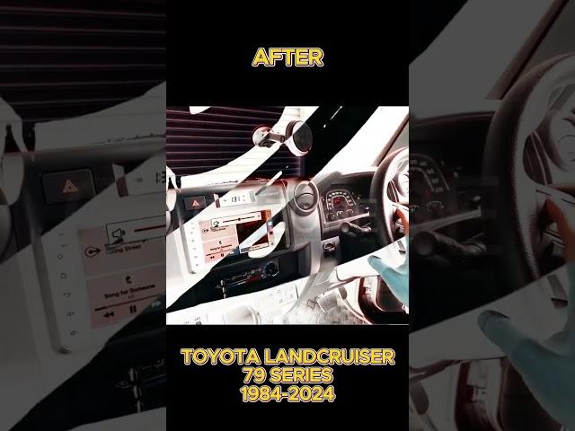 Toyota Landcruiser 79-Series 1984-2024 Before & After Car Stereo Upgrade