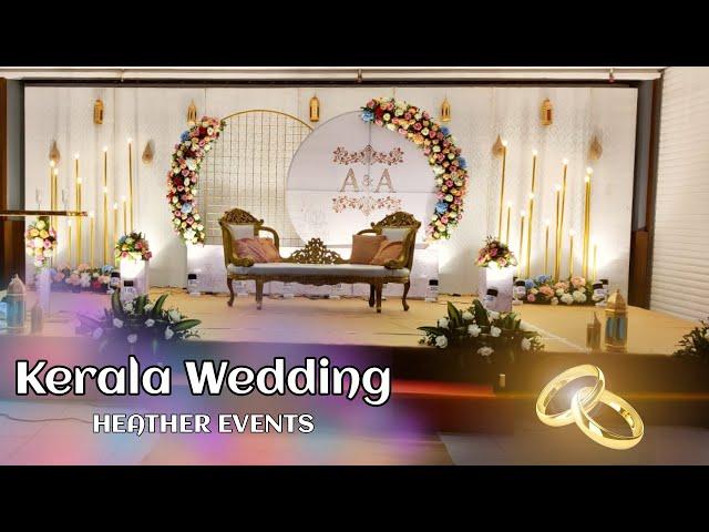 Wedding stage decoration | Kerala wedding | Heather Events.