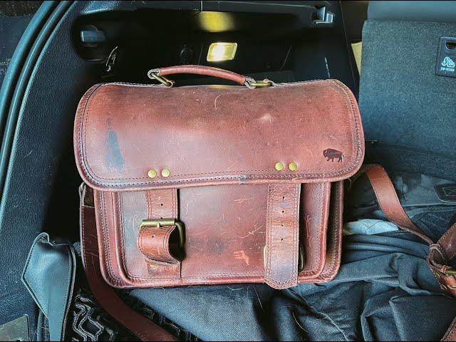 Buffalo Jackson Trading Co. Full Grain Leather Camera Bag - Cool Marketing, Meh Bag