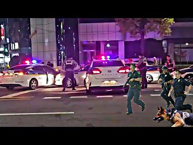 Korean पुलिसको Attack // Police Breaks Cars// South Korea police attack// Work in Korea