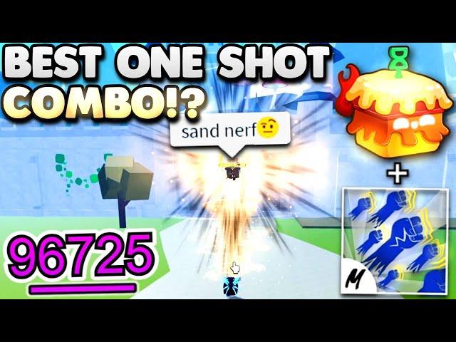 Sand Has The EASIEST BEST One Shot COMBO... (Blox Fruits)