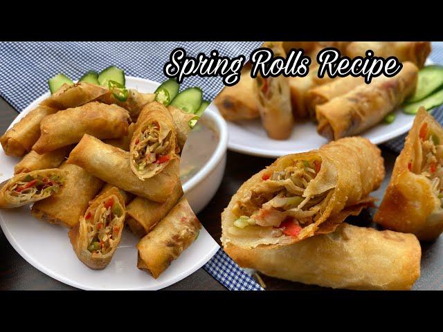 Spring Roll Recipe || Easy Spring Rolls Recipe by Tastemade World || Chicken Rolls