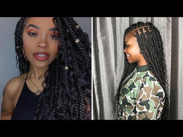 Goddess Box Braid Tutorial/Compilation 