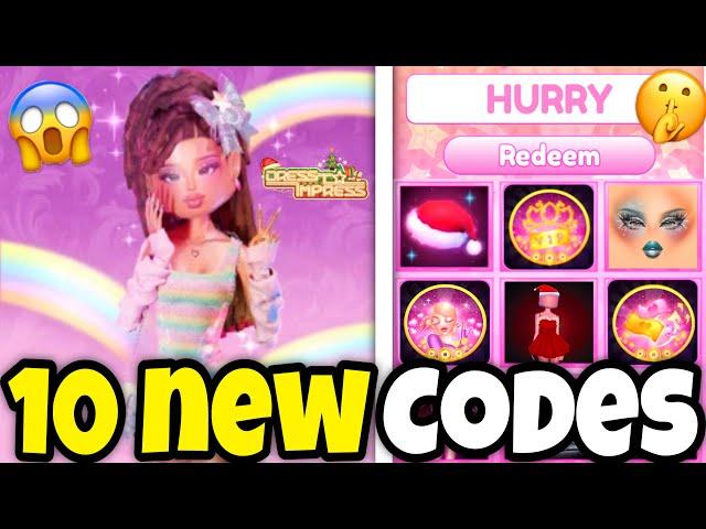 HOW TO GET ALL 10 NEW *SECRET* CODES & FREE VIP IN DRESS TO IMPRESS | (Roblox DTI CODES)