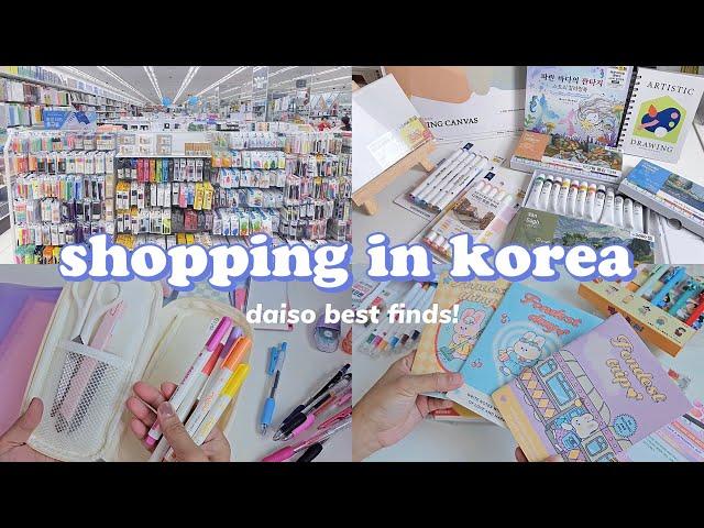 shopping in korea vlog  daiso stationery haul & art supplies  best finds 