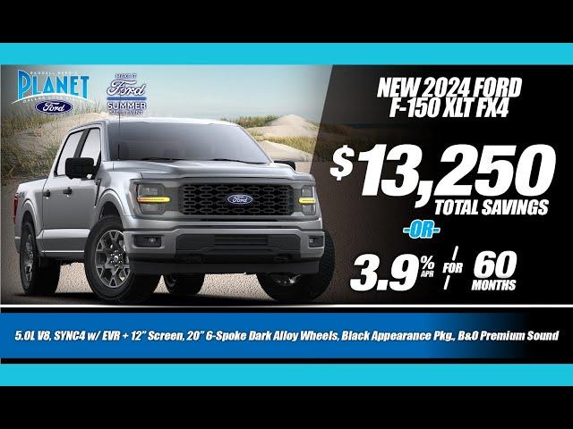 New 2024 Ford F-150 XLT FX4 Offer | $13,250 Savings -OR- 3.9% for 60m | Ford Dealer in Dallas, TX