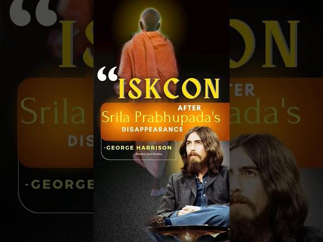 ISKCON After Prabhupada’s Disappearance (1977) | George Harrison #shorts