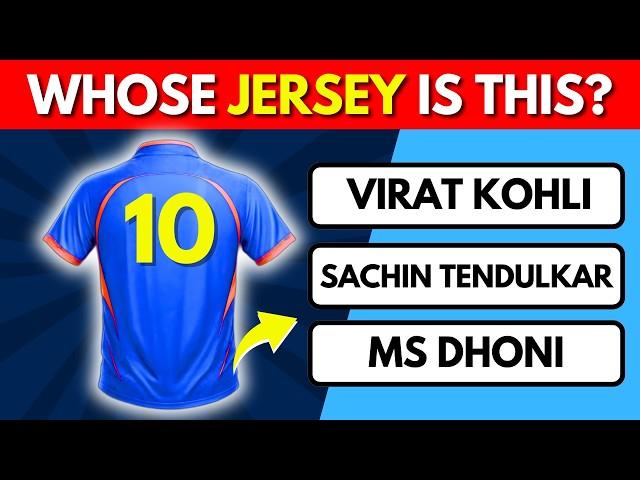 Can You Guess INDIAN CRICKETERS by Jersey Number  | Indian Cricket Quiz [HARD]