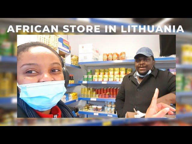 I MET WITH AN AFRICAN BUSINESS OWNER IN LITHUANIA.