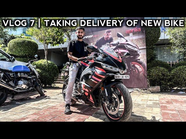 VLOG 7 | TAKING DELIVERY OF APRILLIA RS 457 | JODHPUR #aprillia #vlog #bikemodified #motorcycle