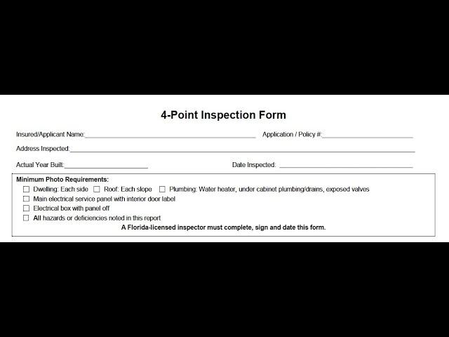 Florida 4-Point Inspection Explained | What You Need to Know