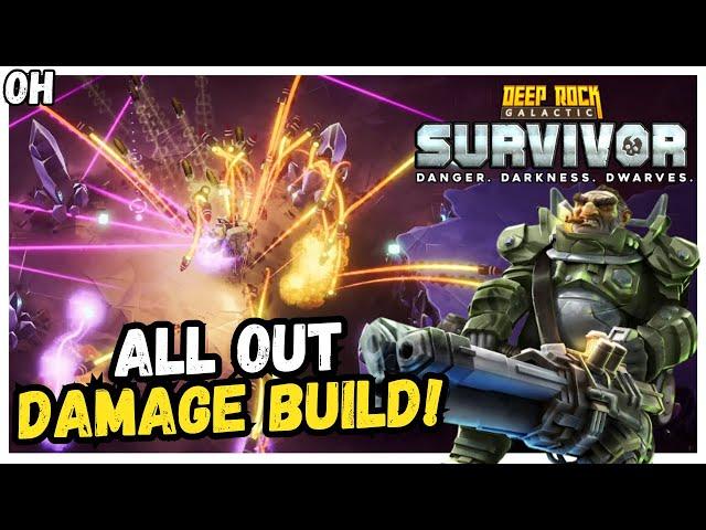 All DAMAGE All DAY!! Deep Rock Galactic Survivors!