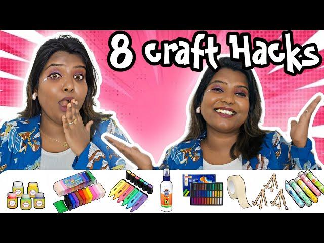 HOW To MAKE - 8 Homemade CRAFT Items (soft pastel, Air Dry clay, Highlighter, paper soap etc...)