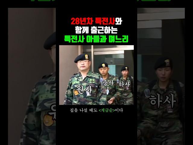 28년차 특전사와 함께 출근하는 아들과 며느리 (2004)