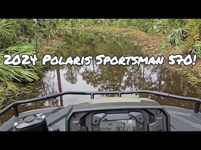 Mudding my 2024 Polaris Sportsman 570 After The Hurricane!