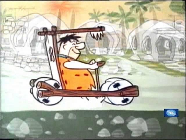 The Flintstones cartoon - Fred Flintstone's car