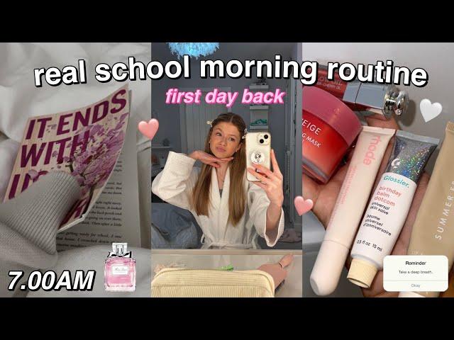 7.00am REAL back to school morning routine *chatty grwm*