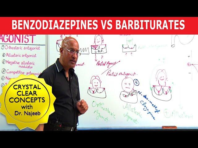 Benzodiazepines Vs Barbiturates | Pharmacology | Dr Najeeb Lectures