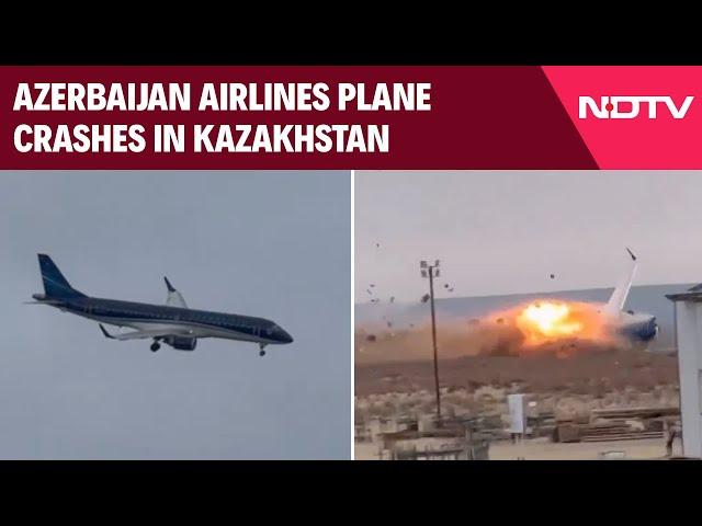 Kazakhstan Plane Crash Update | Azerbaijan Airlines Plane With 67 On Board Crashes In Kazakhstan