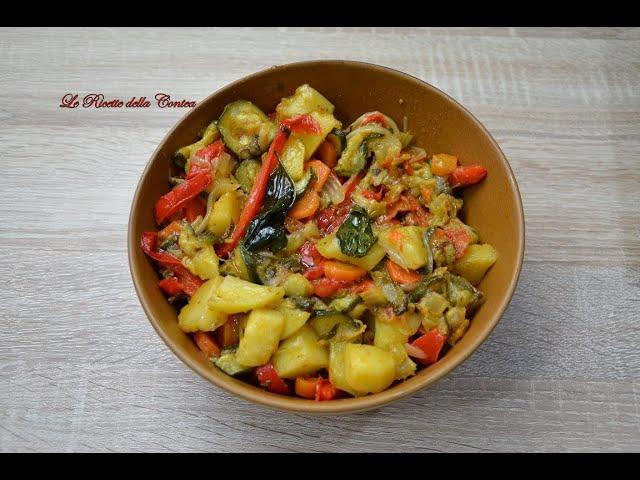 Contorno di verdure in padella. Ricetta facile