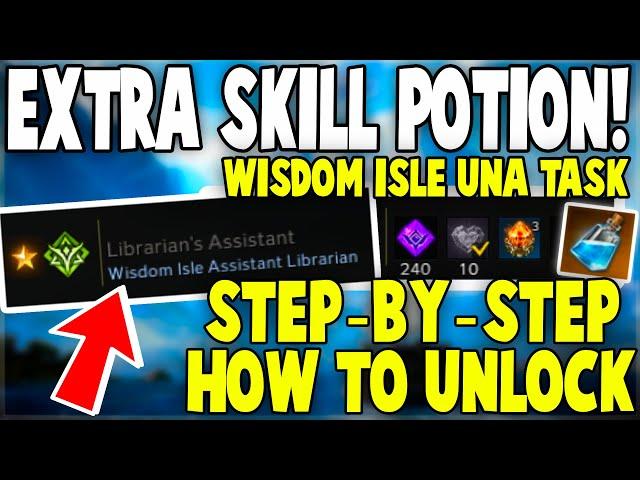 *NEW* Wisdom Isle Skill Point Potion Guide | Librarian's Assistant Una's Task | Infinite Darkness