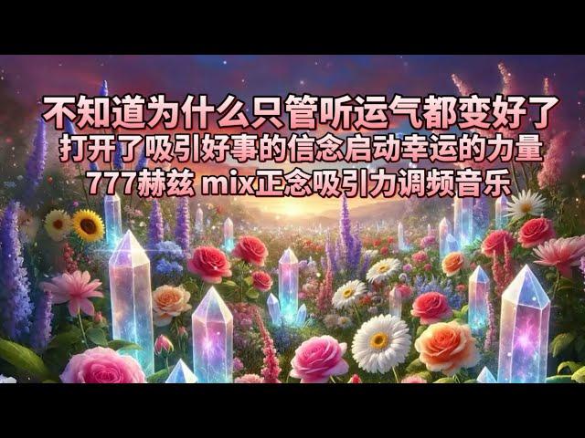 不知道为什么只管听运气都变好了｜打开了吸引好事的信念启动幸运的力量｜777赫兹mix正念吸引力调频音乐｜宇宙无限的爱