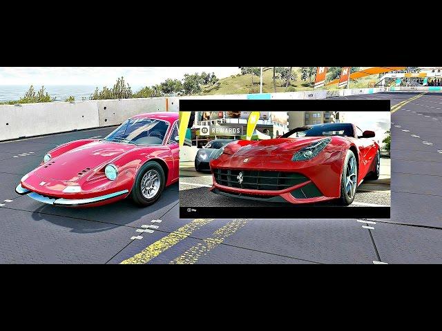 OLD AND NEW FERRARI 1969 FERRARI DINO 246 GT FH3 GAMEPLAY