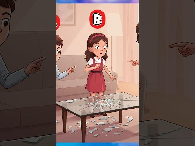 Which Kid Broke The Coffee Table? #riddles #brainteasers #viralshorts