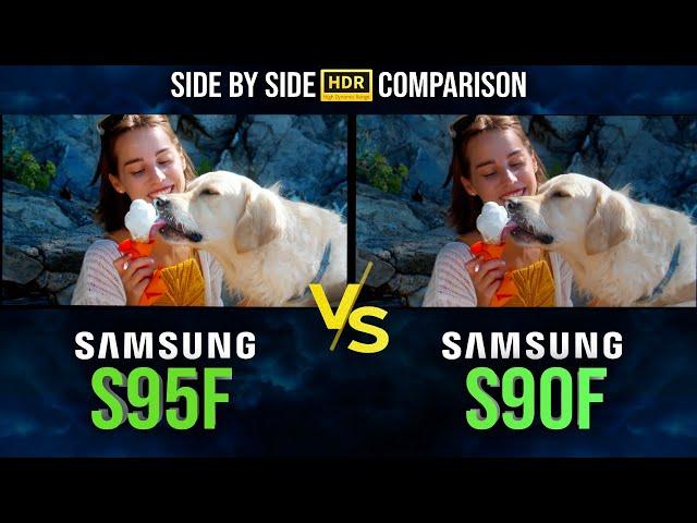 Samsung S95F vs S90F QD OLED | 2025 TV Comparison