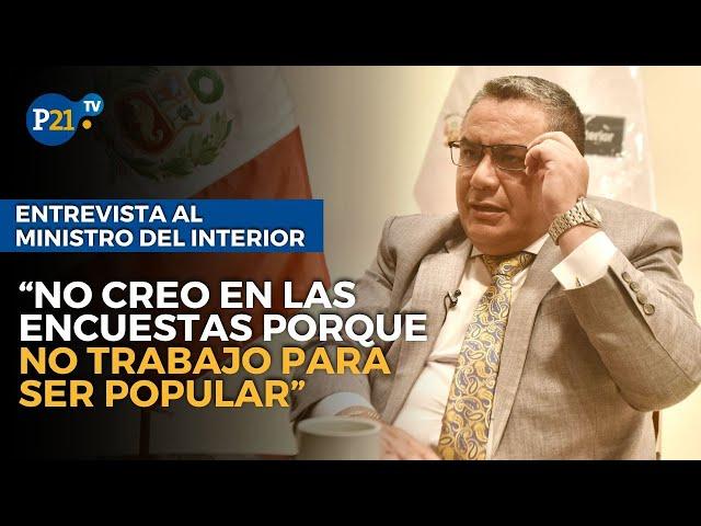 Ministro del Interior Santivañez sobre Colchado y Lozano: "No son mis amigos, tampoco mis enemigos"