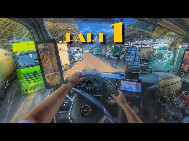 POV Girl Truck Driving ‍️/// The best truck parking? /// Along the French Riviera ️ #1part