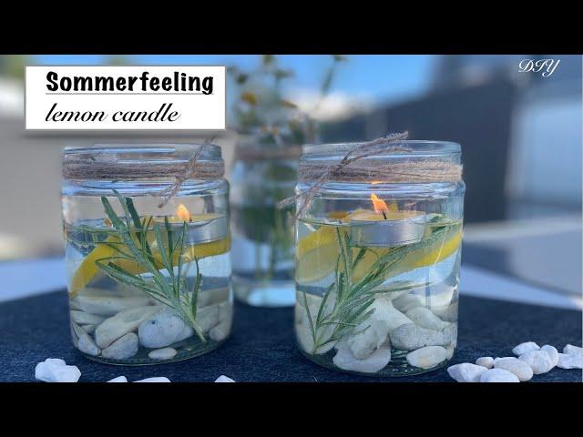 Sommer Easy DIY, Citronella Candles, / Deko Jana