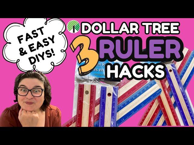 3 Creative Dollar Tree Ruler DIYs You Need to Try!