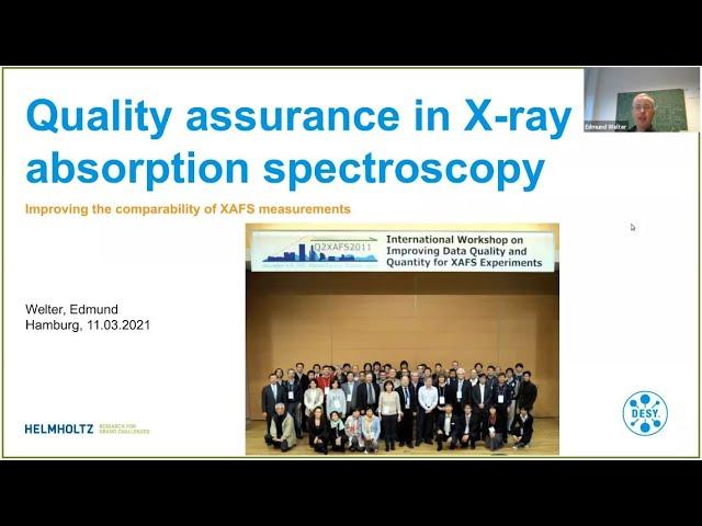 Quality Assurance in X-ray Absorption Spectroscopy: XAS Journal Club, Edmund Welter