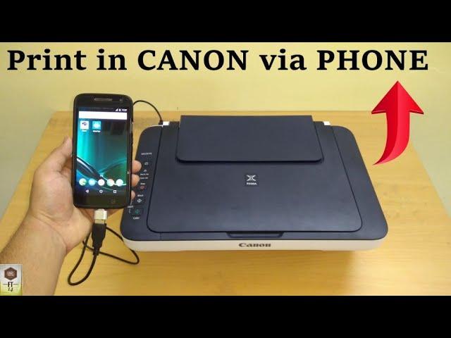 Print in CANON Printers using OTG from Android Phone | How to Print using OTG - Explanation in HINDI